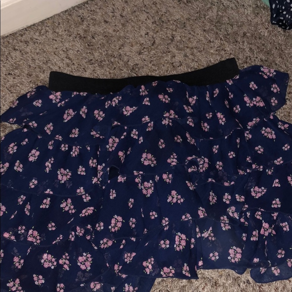 flowered skirt